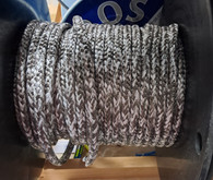 Off Cut - 8mm Single Braid - Blend - grey with white fleck  8.10m