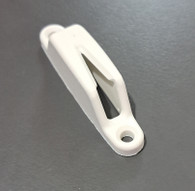 Nylon tubular jam cleat 3-4 mm cord - white