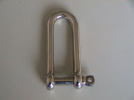 Long Dee Shackle Round Body S/S 4mm