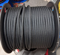 Rope 6mm Double Braid - Spectra - Solid Black (per metre)