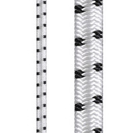 Dyneema 4mm shock cord (Liros) - white with black fleck per metre