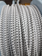 4mm shock cord Dyneema - White with black fleck - per metre