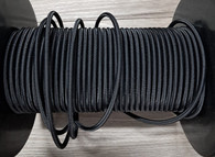4mm shock cord - Black - per metre
