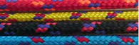 Off cut - 5mm Polyester 16 plait Double braid rope - Blue with fleck 5.70m