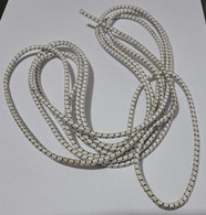 Off cut - shock cord - 4mm - White with black fleck - 3.00m