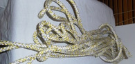 Off cut - 8mm Double Braid - White with fleck 10.00m