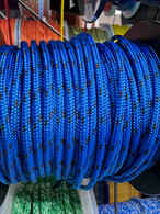 Rope 5mm Double Braid - Spectra - Blue with Black fleck (per metre)