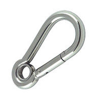 SS Snap hook with eye 6mm