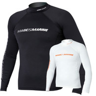 Magic Marine Cube Rash Vest - White LS Mens