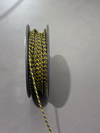 Rope 1.2mm Double Braid - Vectran - Black with gold fleck (per metre)