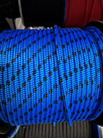 Rope 6mm Double Braid - Spectra - Blue with black fleck (per metre)