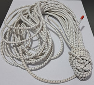 Off cut - shock cord - 4mm - White with black fleck - 13.25m