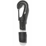 Plastic Shockcord Hook - Small 3-5mm Black