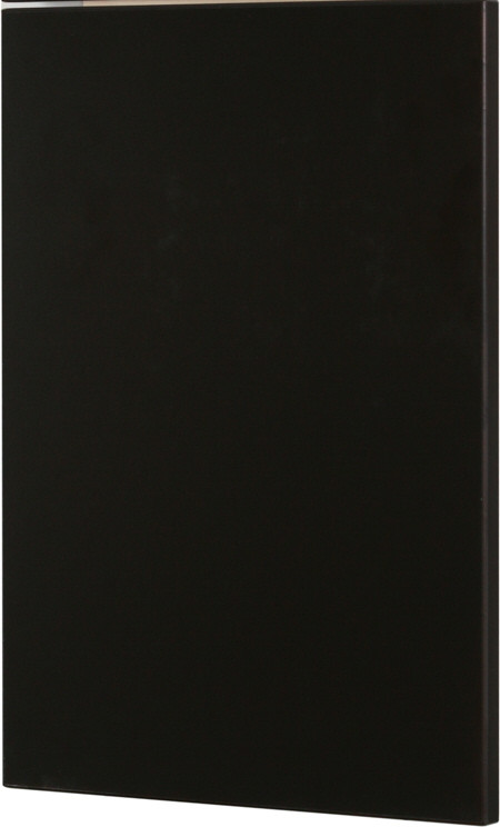 black laminate cabinet door
