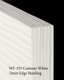 Contour White Medina .50mm edge banding corner horizontal grain