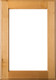 Unfinished  Square Glass Panel Superior Alder Cabinet Door
