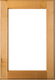 Square Glass Panel Superior Alder Cabinet Door with Clear Finish
