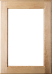 Unfinished Maple Square Glass Panel Door (Stain Quality)