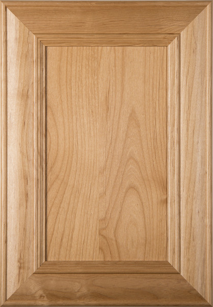 "Belmont" Superior Alder Flat Panel Cabinet Door in Clear Finish