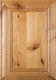 "Belmont" Rustic Alder Flat Panel Cabinet Door in  Clear Finish