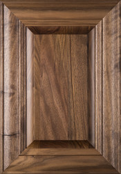 “Belmont” Walnut Raised Panel Cabinet Door in Clear Finish