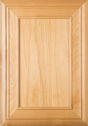 "Arden" Superior Alder FLAT Panel Cabinet Door in Clear Finish