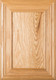 "Arden" Red Oak FLAT Panel Cabinet Door with Clear Finish