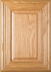 "Arden" Red Oak Raised Panel Cabinet Door in Clear Finish