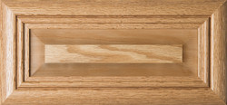 "Arden" Raised Panel Oak Drawer Front  with Clear Finish