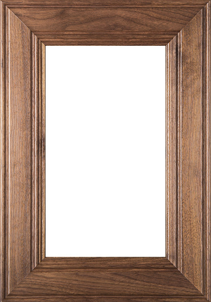 "Linville" Walnut Glass Panel Cabinet Door Image