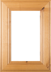 "Linville" Rustic Alder GLASS Panel Cabinet Door