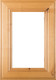 "Linville" Rustic Alder GLASS Panel Cabinet Door in Clear Finish