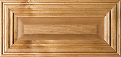 "Linville" Superior Alder Raised Panel Drawer Front Image in Clear Finish