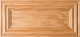 "Linville"  Red Oak Flat Panel Drawer Front Image in Clear Finish