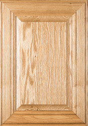 2.38 "Linville" Red Oak Raised Panel Cabinet Door in Clear Finish