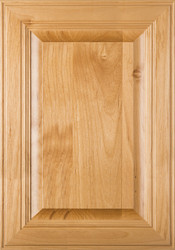 2.38 "Linville" Superior Alder Raised Panel Cabinet Door in Clear Finish