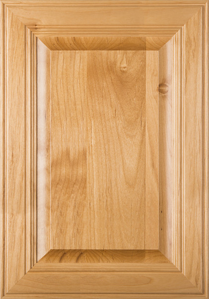 2.38 "Linville" Superior Alder Raised Panel Cabinet Door in Clear Finish