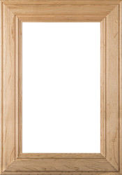 2.38 "Linville" Superior Alder Glass Panel Cabinet Door in Clear Finish