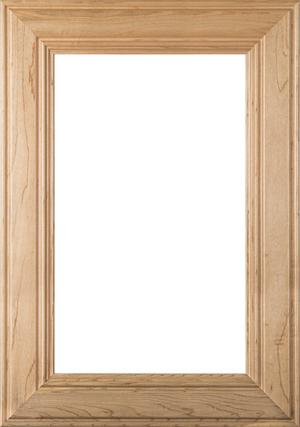 2.38 "Linville" Superior Alder Glass Panel Cabinet Door in Clear Finish