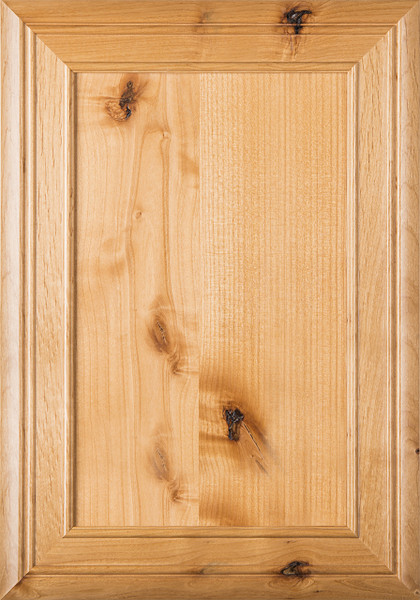 "Arden" 2.38 Rustic Alder Flat Panel Cabinet Door in Clear Finish