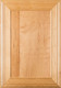 "Arden" 2.38 Cherry Flat Panel Cabinet Door In Clear Finish