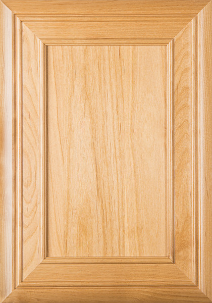 "Arden" Cherry Flat Panel Cabinet Door In Clear Finish