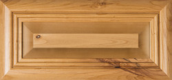 "Arden" Rustic Alder Raised Panel Drawer Front in Clear finish