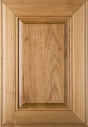 "Cherokee" Raised Panel Cabinet Door in Superior Alder with Clear Lacquer Finish