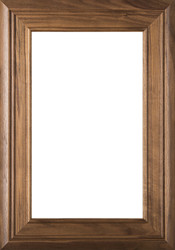 "Arden" 2.38 Walnut Glass Panel Cabinet Door in Clear Finish