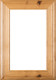 "Arden" 2.38 Rustic Alder Glass Panel Cabinet Door in Clear Finish