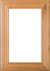 "Arden" 2.38 Superior Alder Glass Panel Cabinet Door in Clear Finish