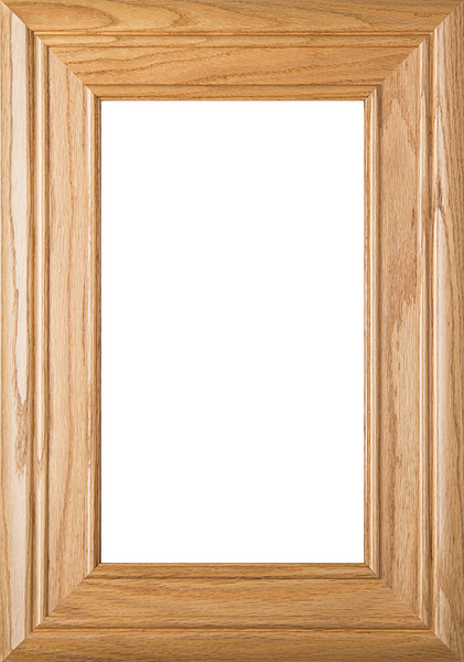 "Arden" Red Oak Glass Panel Cabinet Door