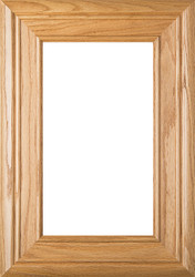"Arden" Red Oak Glass Panel Cabinet Door 