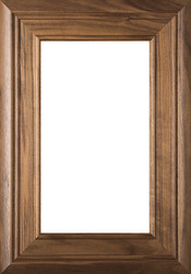 picture of "Arden" Walnut Glass Panel Cabinet Door 